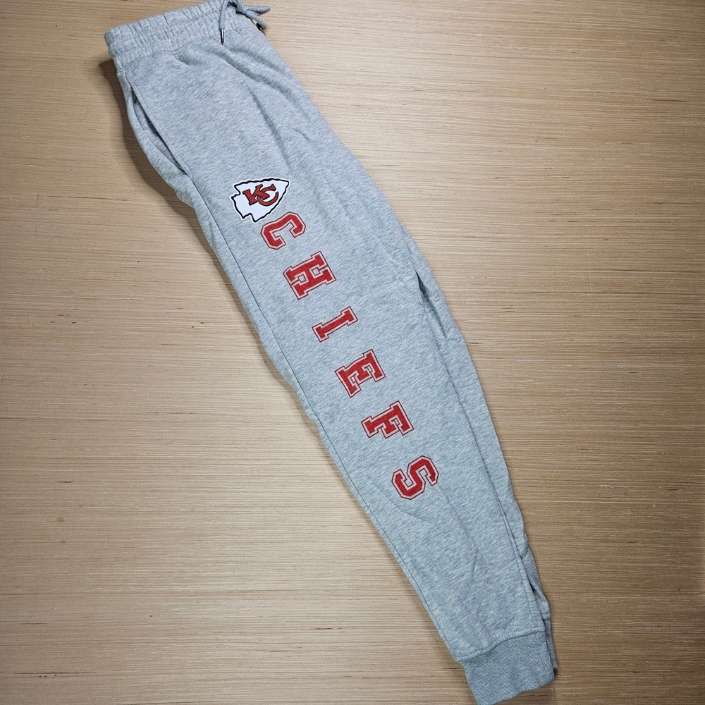 Kansas City Chiefs NFL Team‎ Apparel Sweatpants Men M Gray Joggers NFL Football